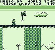 une photo d'Ã©cran de Super Mario Land sur Nintendo Game Boy